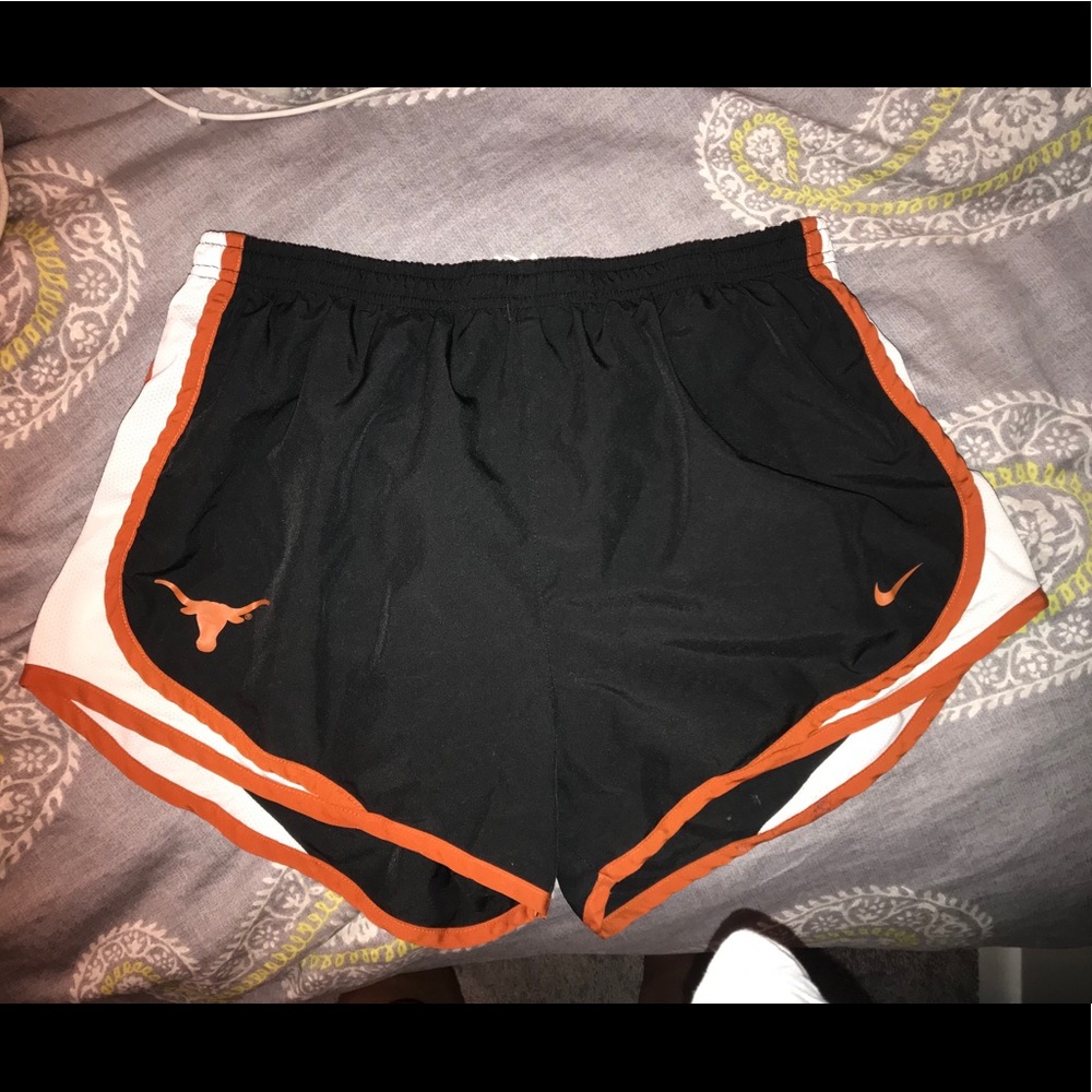 UT Longhorns orange and black nike shorts size M